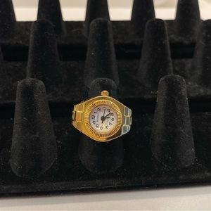 14K Gold Plated Vintage Watch Ring